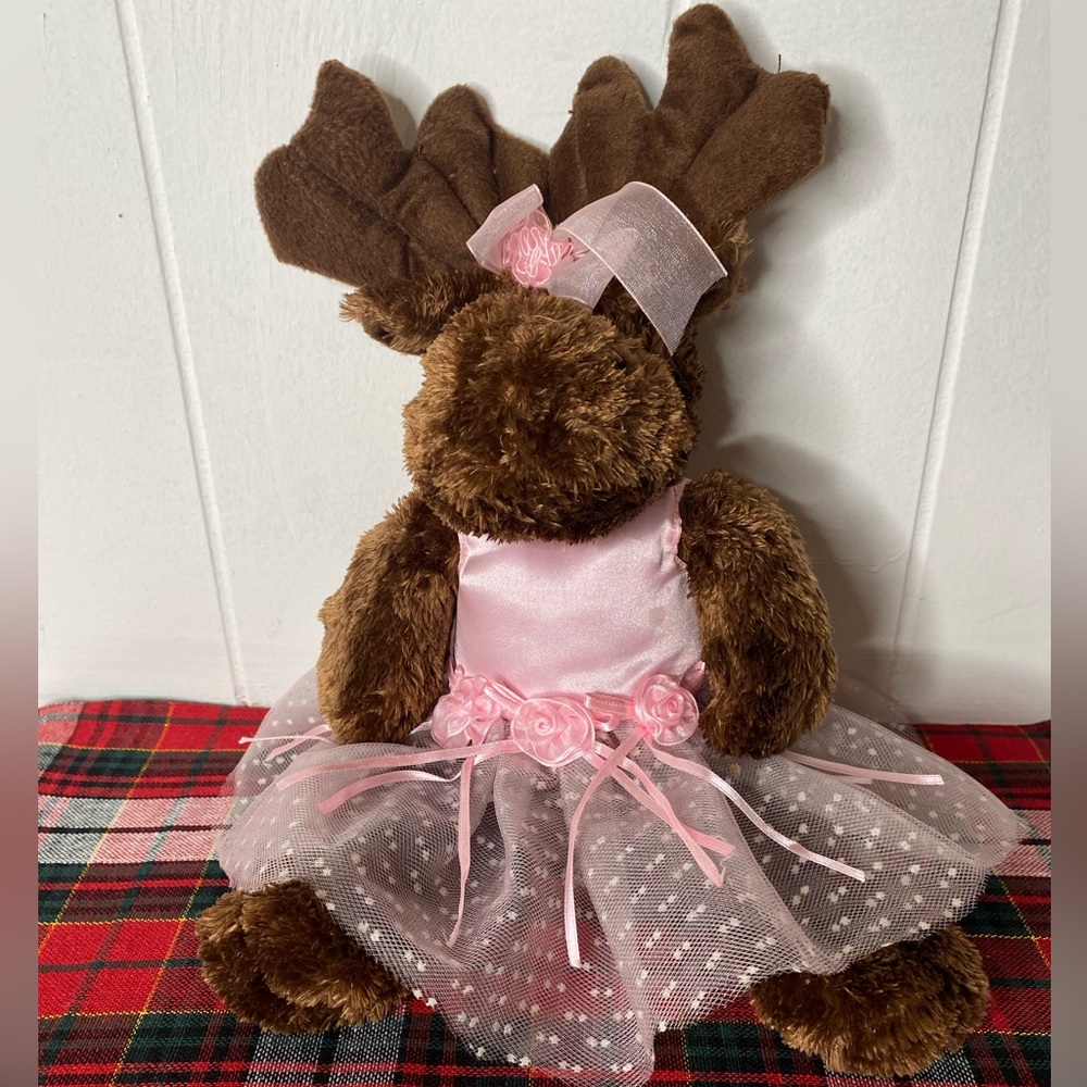 Girl Moose Teddy Bear.
